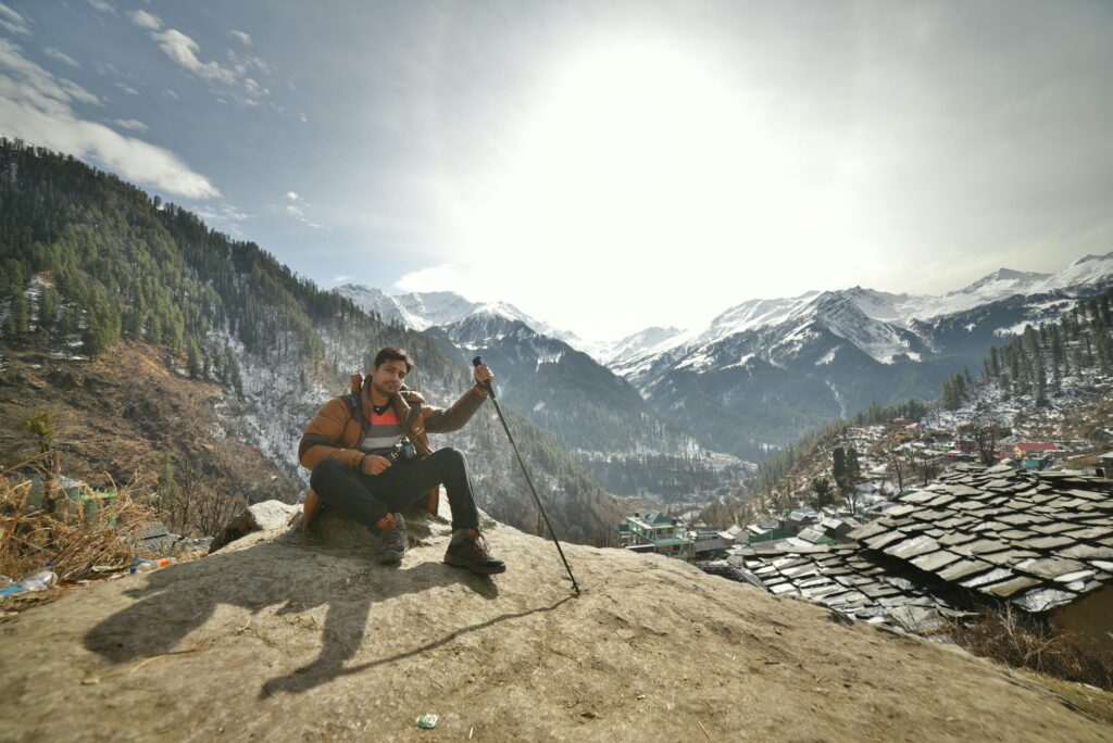 snow in manali